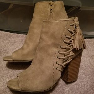 Peeptoe Ankle Boots